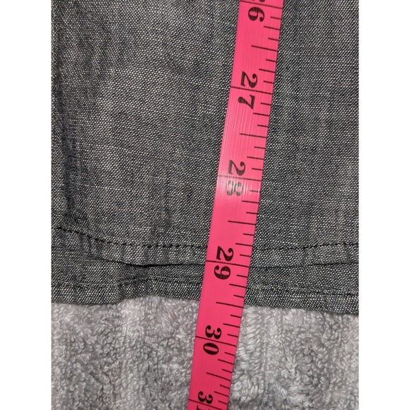 Old Navy Slim Fit Gray Chambray Short Sleeve Button Up Shirt Size S NWOT - Picture 7 of 7